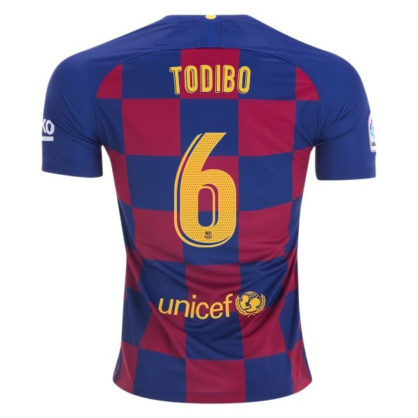 Camiseta Barcelona NO.6 Todibo Primera equipación 2019-2020 Azul Rojo